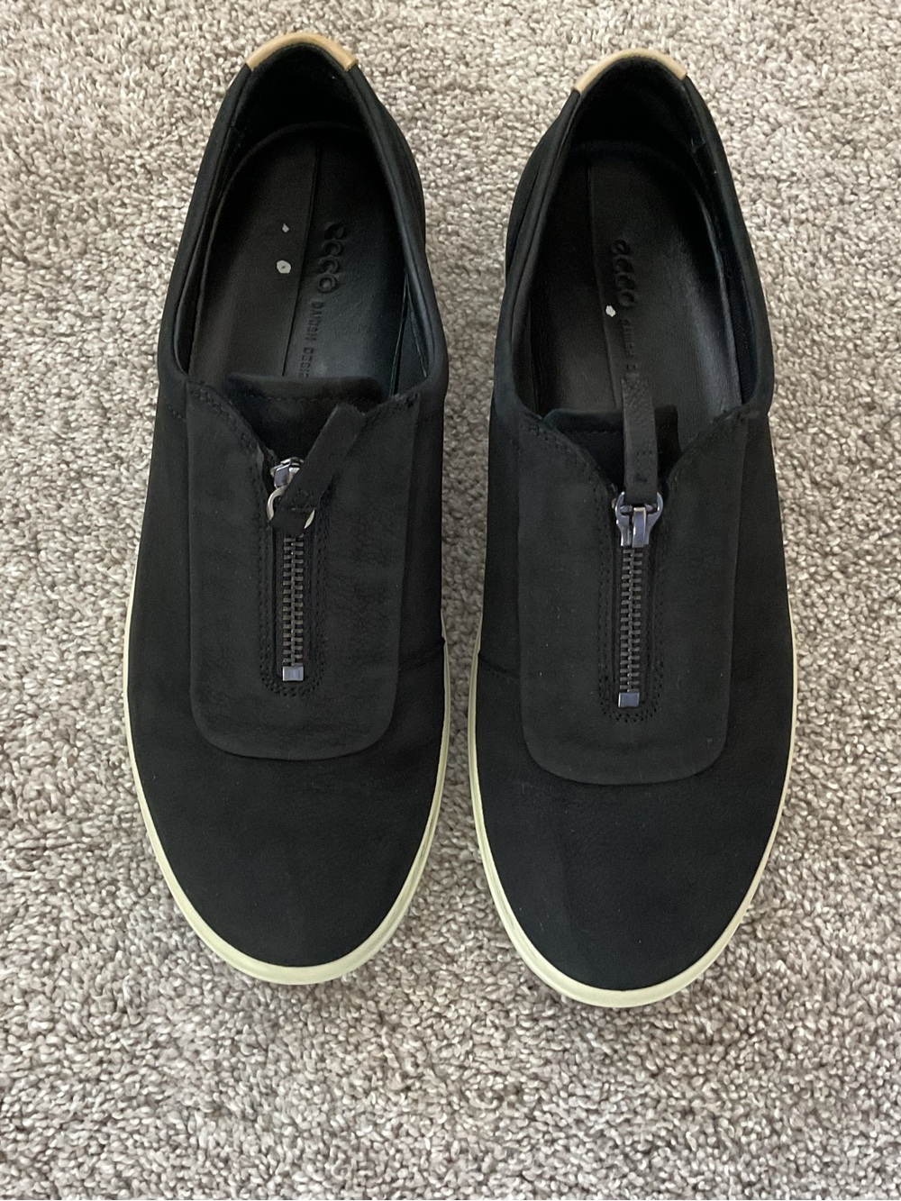 Ecco Slip On Suede Zip Up Sneakers EUR 41